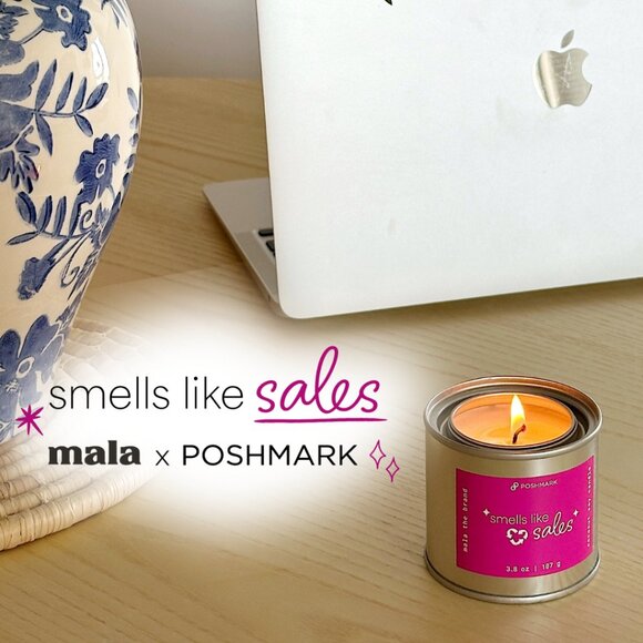 Poshmark x Mala the Brand: Smells Like Sales Candle 🎈 - Picture 1 of 3
